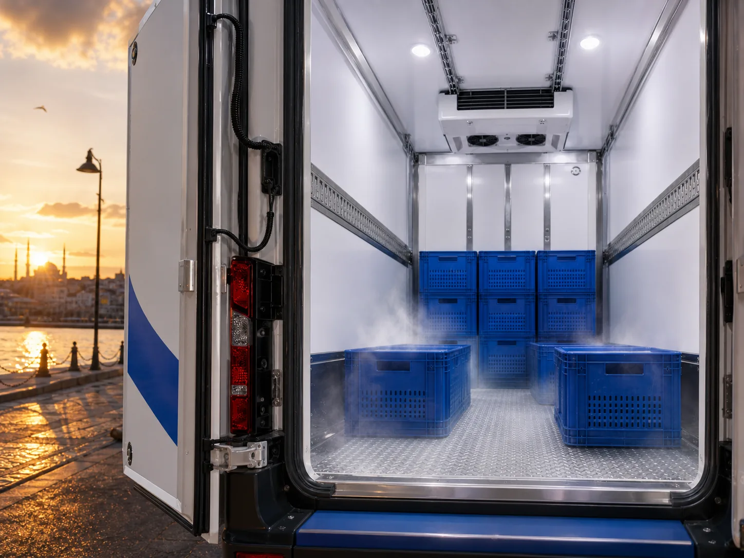 Mobil Frigo Boğaz manzaralı frigorifik araç iç hacmi